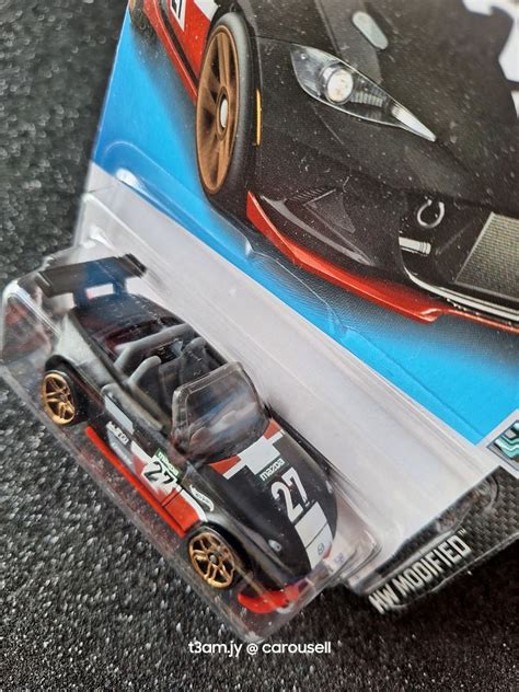 Hot Wheels Mazda Mx Miata Matte Black Greddy Sparco Hobbies Toys Toys Games On Carousell