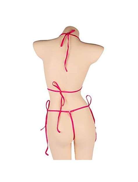 Buy Hisexy Women Pieces Mini Bikini Set Sexy Cut Out Swimwear Halter Micro Lingerie Tie String