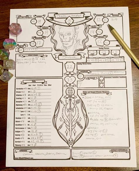 Pathfinder Character Sheet