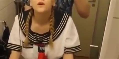 Blonde Schoolgirl In Toilet Tnaflix