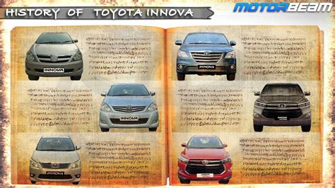 Toyota Innova History Indias Favourite Mpv Motorbeam Youtube