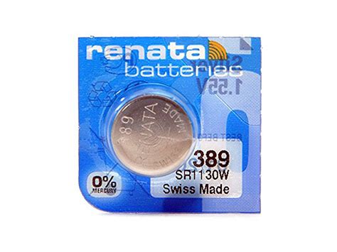 Renata 389 Battery (SR1130W) Silver Oxide 1.55V (1PC)