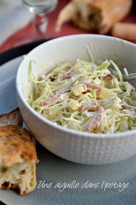 Une Aiguille Dans L Potage Salade De Chou Aux Lardons Et Comt