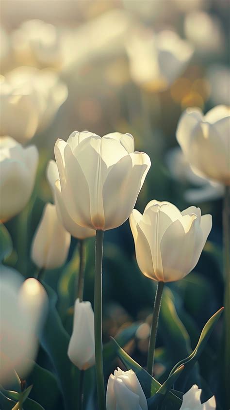 White Tulips Wallpapers Hd Free Download