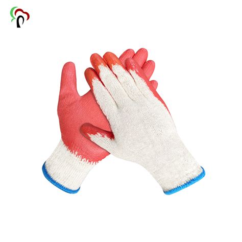 Coated Glove Custom Logo Safety Labor Work Nitrile Palm Coated Cotton