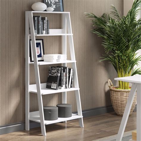 Short Ladder Bookcase - Bookshelf Style