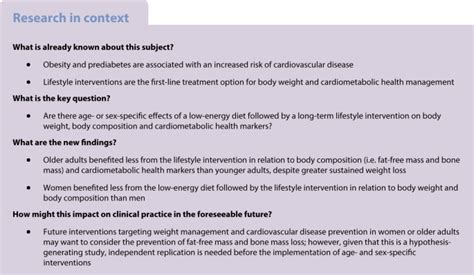 Age And Sex Specific Effects Of A Long Term Lifestyle Intervention On