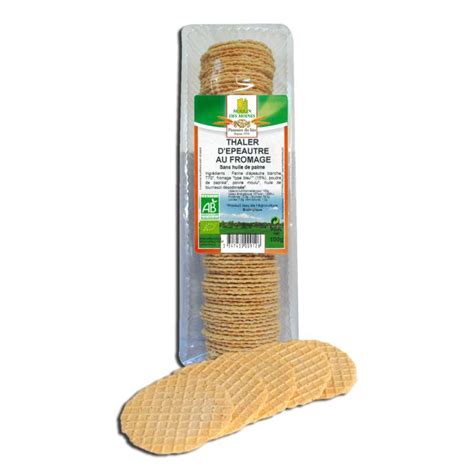 Thaler d épeautre au fromage BIO Moulin des Moines 100 g La Belle