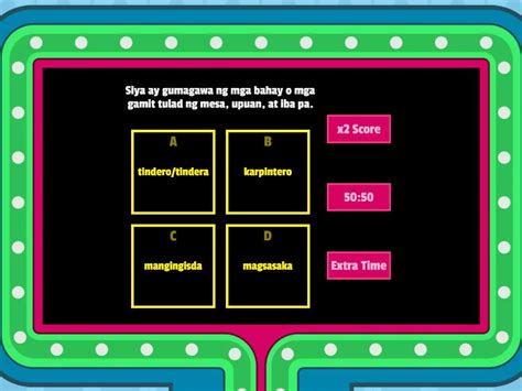Mga Kasapi Ng Pamayanan Gameshow Quiz