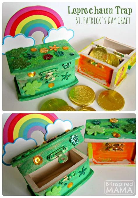 A Sprakling Leprechaun Trap Box St Patrick Craft For Kids St Patrick