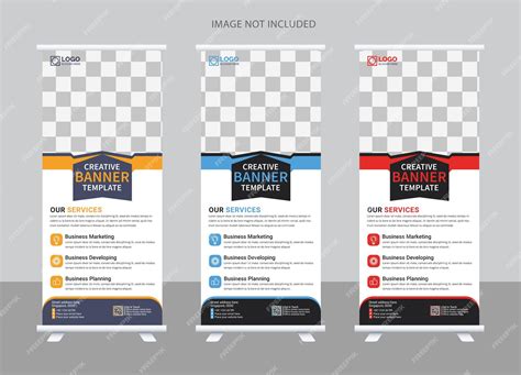 Бизнес-рулонный стенд для презентации x дизайн шаблона баннера ...