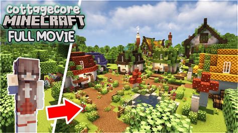 I Built An Entire Cottagecore World In Minecraft Survival 🌷🌹 Full