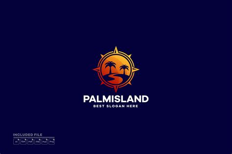 Gradient Adventure Island Logo Design Graphic by yuanesei · Creative ...