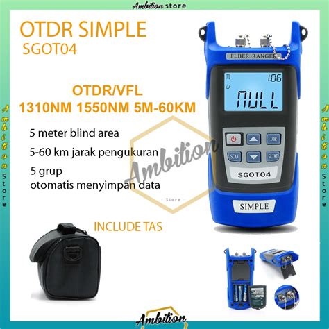 Jual Simple OTDR 60km Optical Fiber Ranger 1310 1550nm SM Mini OTDR