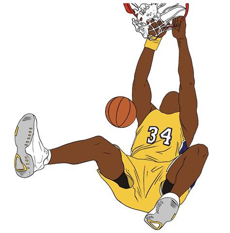 Shaquille Oneal Throwback Sticker Etsy