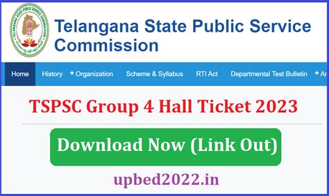 Tspsc Group Hall Ticket Link Out Tspsc Gov In Group Iv