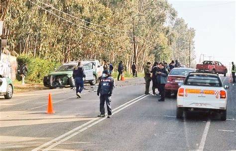 Durante Persecuci N Patrulla De Carabineros Choca Contra Veh Culo En El