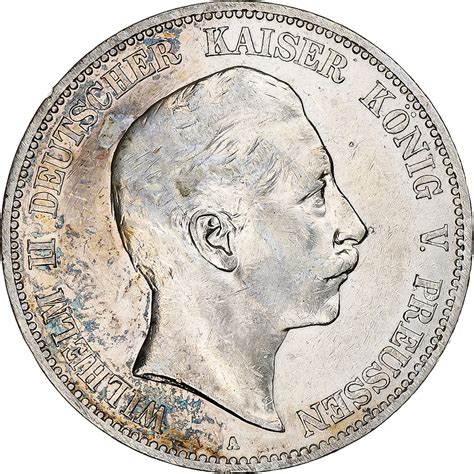 Germany Empire Wilhelm Ii Mark Berlin Silver Km