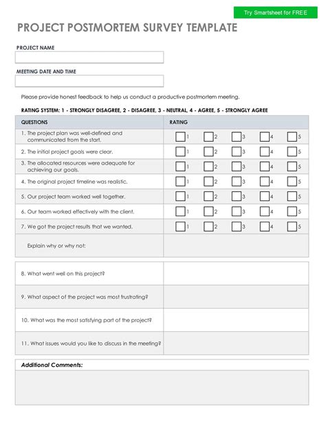 Free Printable Survey Templates [PDF, Word, Excel]
