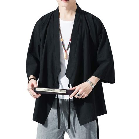 Prijouhe Men S Kimono Jackets Cardigan Lightweight And Stylish