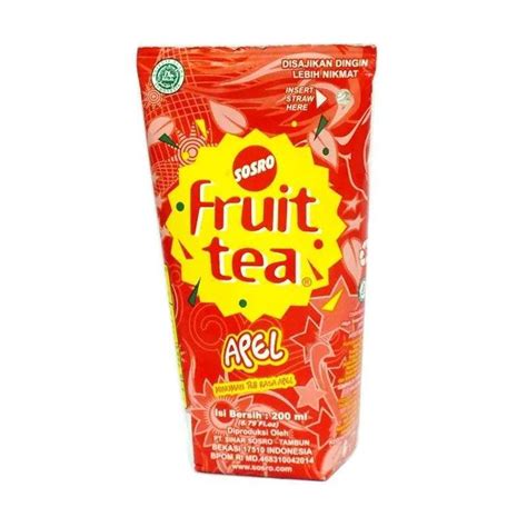 Jual Sosro Fruit Tea Apple Minuman Pack Ml Di Seller Aga Mart