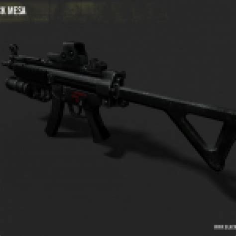 Bms Alpha Mp5 With Gp 25 And Eotech Submachine Gun Half Life Weapon Models Goldsrc