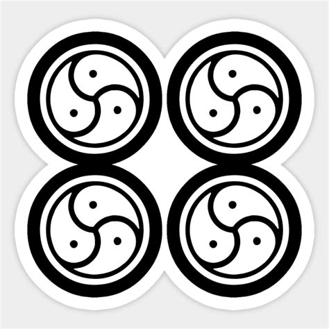 Bdsm Symbol 4 Circles Sub Dom Kink Bdsm Sticker Teepublic