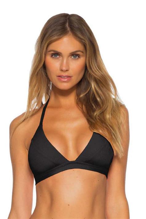 Women S Ribbed Banded Triangle Bikini Top Sandyswim