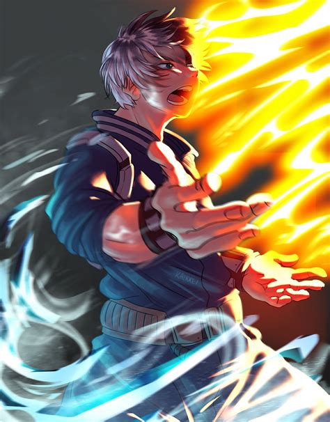Todoroki Half Hot Half Cold By Kaikkei On Deviantart