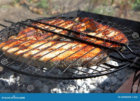 Fried fish on the grill stock photo. Image of freshness - 62898200