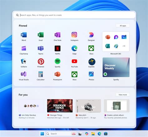 microsoft shows  radically  start menu  windows