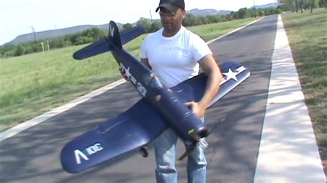 Nitroplanes Airfield F4u Corsair 1430mm Fms Rc Airplane Youtube