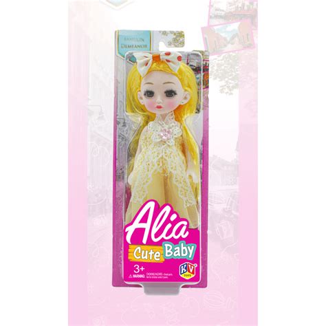 alia doll cute baby doll set    models yellow pink