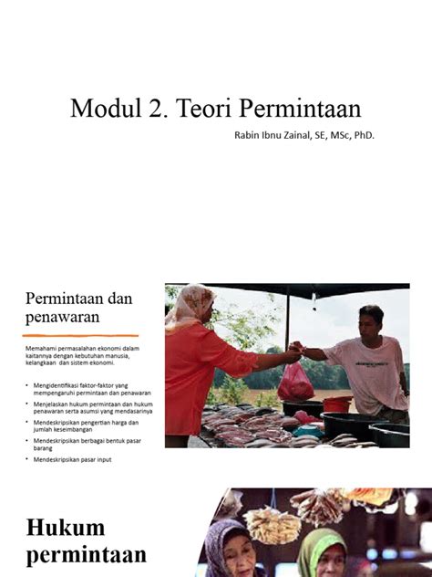 Modul 2 Teori Permintaan Pdf
