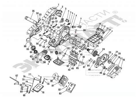 ЗАПЧАСТИ ДЛЯ РУБАНКА ЭЛЕКТРИЧЕСКОГО ЗУБР ЗР-1300-110 (СХЕМА 1) | Все ...