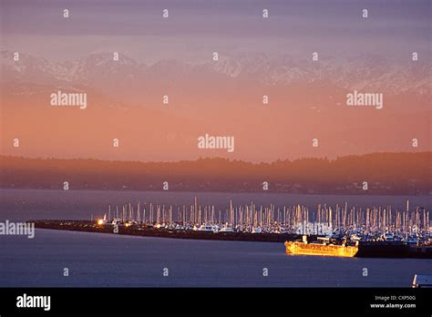 Elliot Bay Marina Seattle Washington Stock Photo Alamy