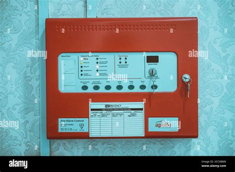 Fire Alarm Board Box Stock Photo Alamy