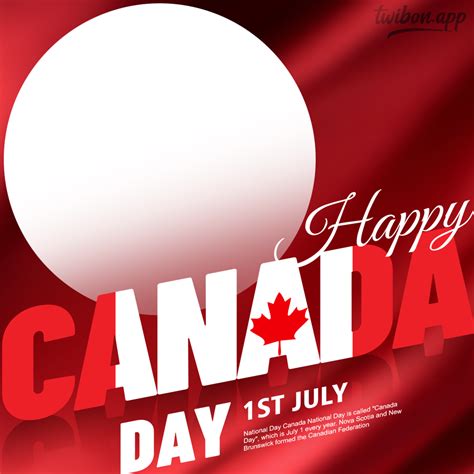 Happy Canada Day Greetings Banner Twibbon Twibon App