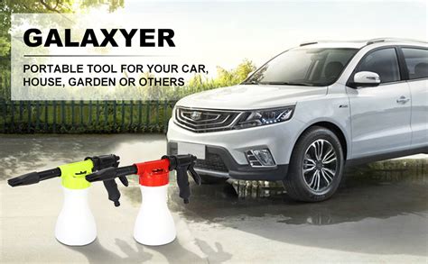 GALAXYER Snow Foam Gun Sprayer 900ml Adjustable Car Cleaning Foam