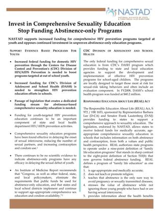 Fy Sex Ed Abstinence Fact Sheet Pdf