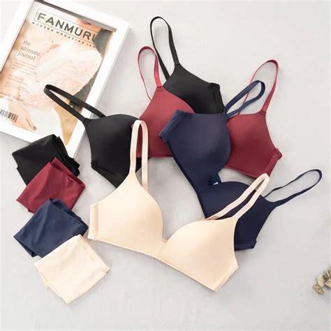 Seamless Bra Set For Women Underwear Push Up Lingerie Set Wire Free Bra And Panty Set Plus Size
