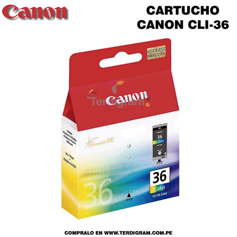 Cartucho Canon CLI-36 Tricolor | Terdigram