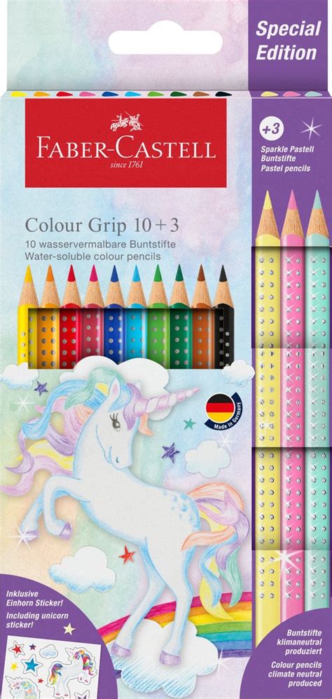 FABER CASTELL Kredki Grip Sparkle Unicorn 10 3 Faber Castell Sklep