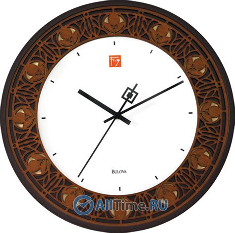 Деревянные настенные часы Bulova C3339 — купить в интернет-магазине ...