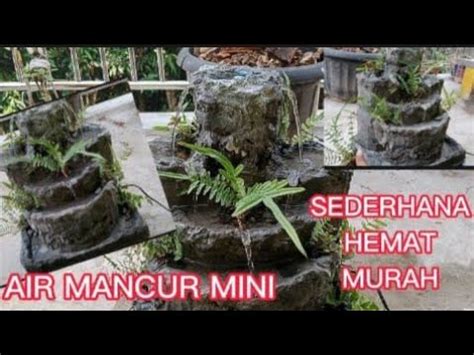 Cara Membuat Air Terjun Mini Yang Cantik Untuk Aviary Dari Semen