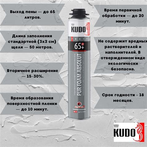 Профессиональная монтажная пена KUDO ABSOLUT PROFF 65+ Зимняя купить по ...