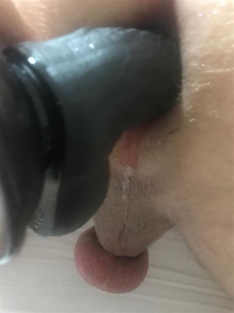 My 11 Dildo In His Ass And His Cock Struggling In His Cage R Chastity