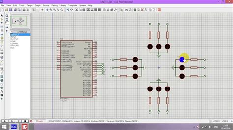 Tutorial Proteus Project Traffic Lights With Mikroc Pic F