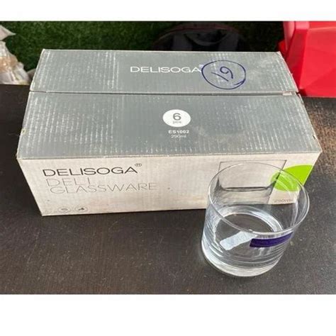290ml Delisoga Drinking Glassware Set at ₹ 350/set | Glass Water Set in ...