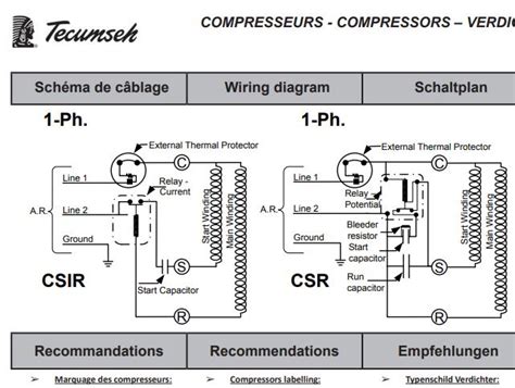 Tecumseh Compressor Wiring Diagram - Fab Care